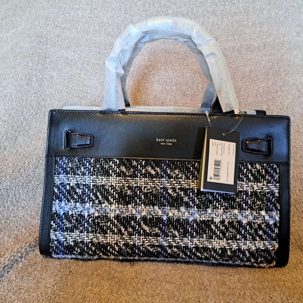 Kate Spade Black and White Plaid Women's Bag